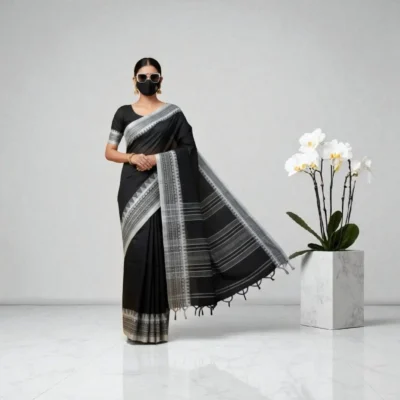 হাফসিল্ক শাড়ি। Tangail halfsilk saree