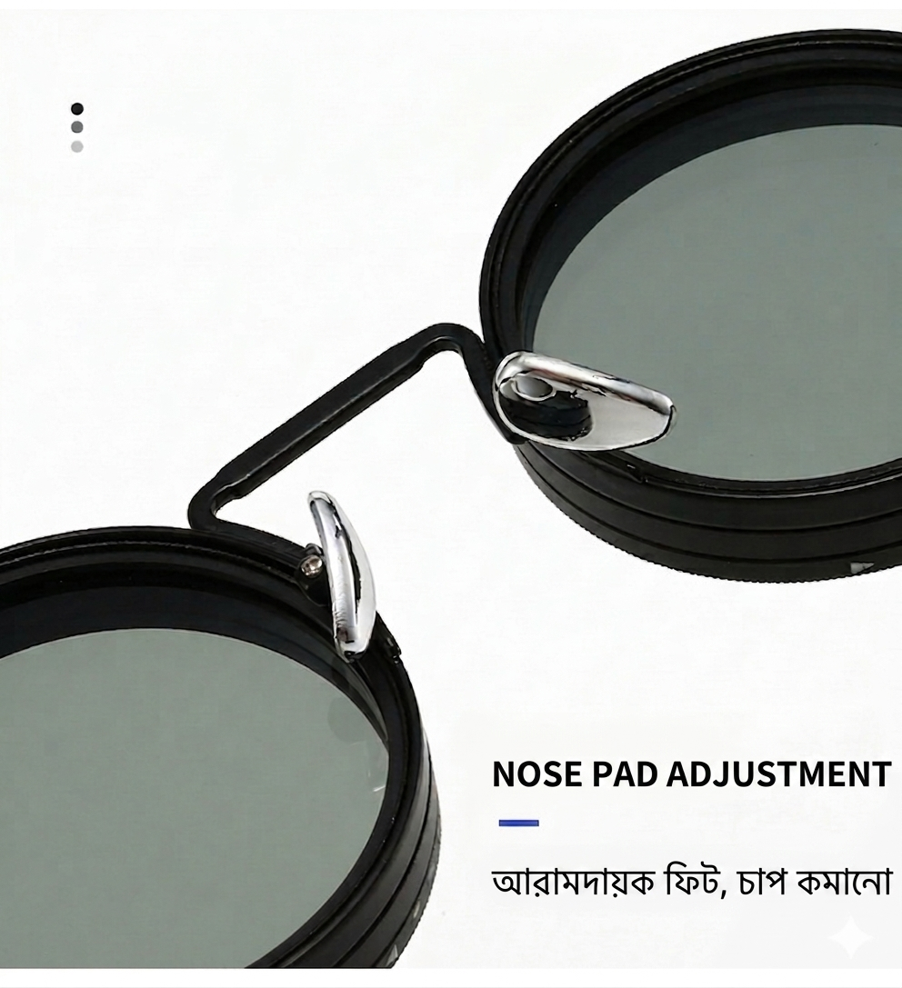 Adjustable ND Glasses Black Black - Image 5