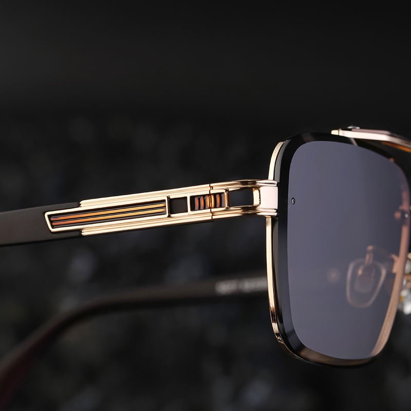 Partagas Wholesale Fashion Trendy Custom Logo Metal Double Bridge Frame UV Protection Shades Sun Glasses Sunglasses for Men - Image 2
