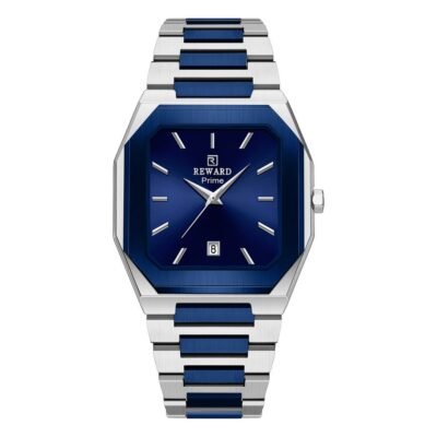 REWARD 613151 New Fashion Octagonal Men's Quartz Watch Stainless Steel Strap Waterproof Business Casual Male Timepiece Gift